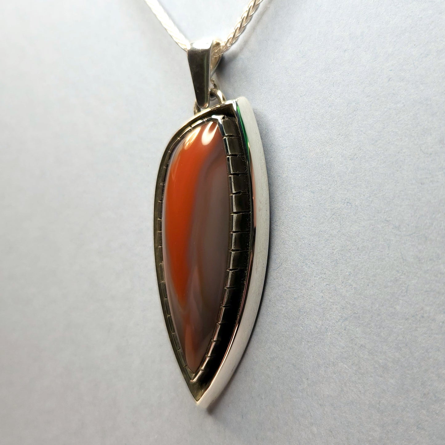 Queensland Agate Sterling Silver Pendant