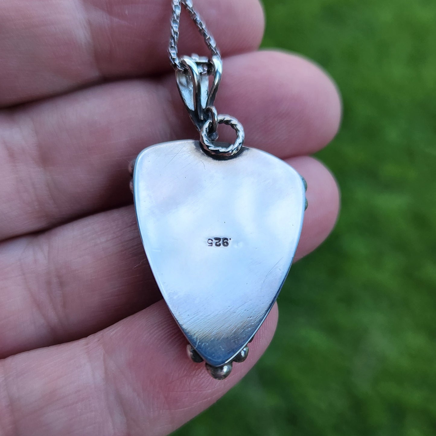 Purple Passion agate Sterling Silver dangle pendant